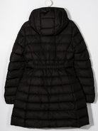 Piumino lungo per bambina Moncler Enfant nero con cappuccio K29541C5021054155 999 MONCLER KIDS 