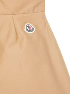 Gonna plissettata per bambina Moncler Enfant beige con chiusura laterale con zip K29542D00003598OP 209 MONCLER KIDS 