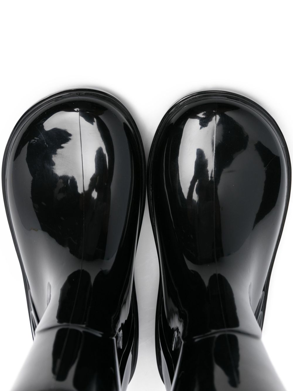 Stivali da pioggia per bambini Moncler Enfant nero con applicazione K29544G00010M8327 999 MONCLER KIDS 