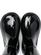 Stivali da pioggia per bambini Moncler Enfant nero con applicazione K29544G00010M8327 999 MONCLER KIDS 
