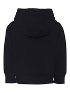 Felpa per bambino Moncler Enfant nera con cappuccio e logo ricamato K29548G00017899PS 999 MONCLER KIDS 
