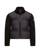 Giubbino per bambina Moncler Enfant nero con design a inserti K29549B00011M8258 999 MONCLER KIDS 