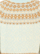 Maglione per bambina Moncler Enfant azzurro con motivo Fair Isle K29549C00008M4505 702 MONCLER KIDS 