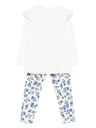 Completo t-shirt e leggins per bambina Monnalisa multicolore con stampa grafica 11F508RU 6600 0156 MONNALISA KIDS 
