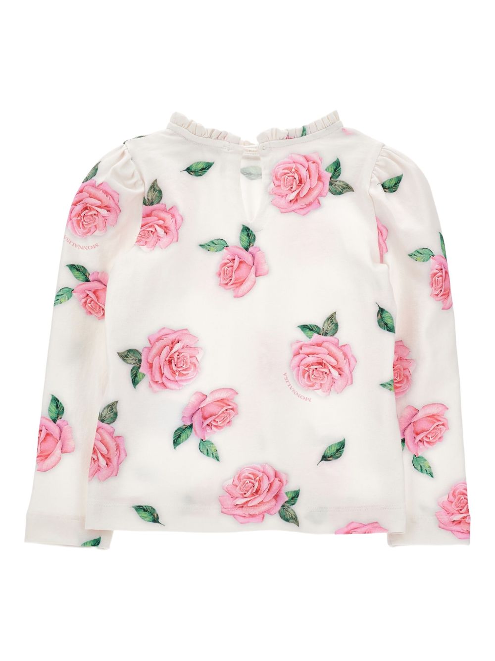Blusa per bambina Monnalisa bianca con ricamo a fiori 11F621 6653 0029 MONNALISA KIDS 