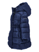 Piumino per bambina Monnalisa blu con cappuccio 17F101 6020 056D MONNALISA KIDS 