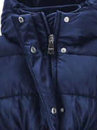 Piumino per bambina Monnalisa blu con cappuccio 17F101 6020 056D MONNALISA KIDS 