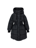 Piumino per bambina Monnalisa nero con cappuccio 17F102 6021 0050 MONNALISA KIDS 
