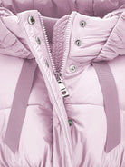 Piumino per bambina Monnalisa rosa con cappuccio 17F102 6021 0094 MONNALISA KIDS 