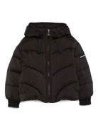 Giubbino trapuntato per bambina Monnalisa nero con cappuccio 17F103 6022 0050 MONNALISA KIDS 