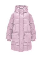 Piumino trapuntato per bambina Monnalisa rosa con cappuccio 17F105 6021 0094 MONNALISA KIDS 
