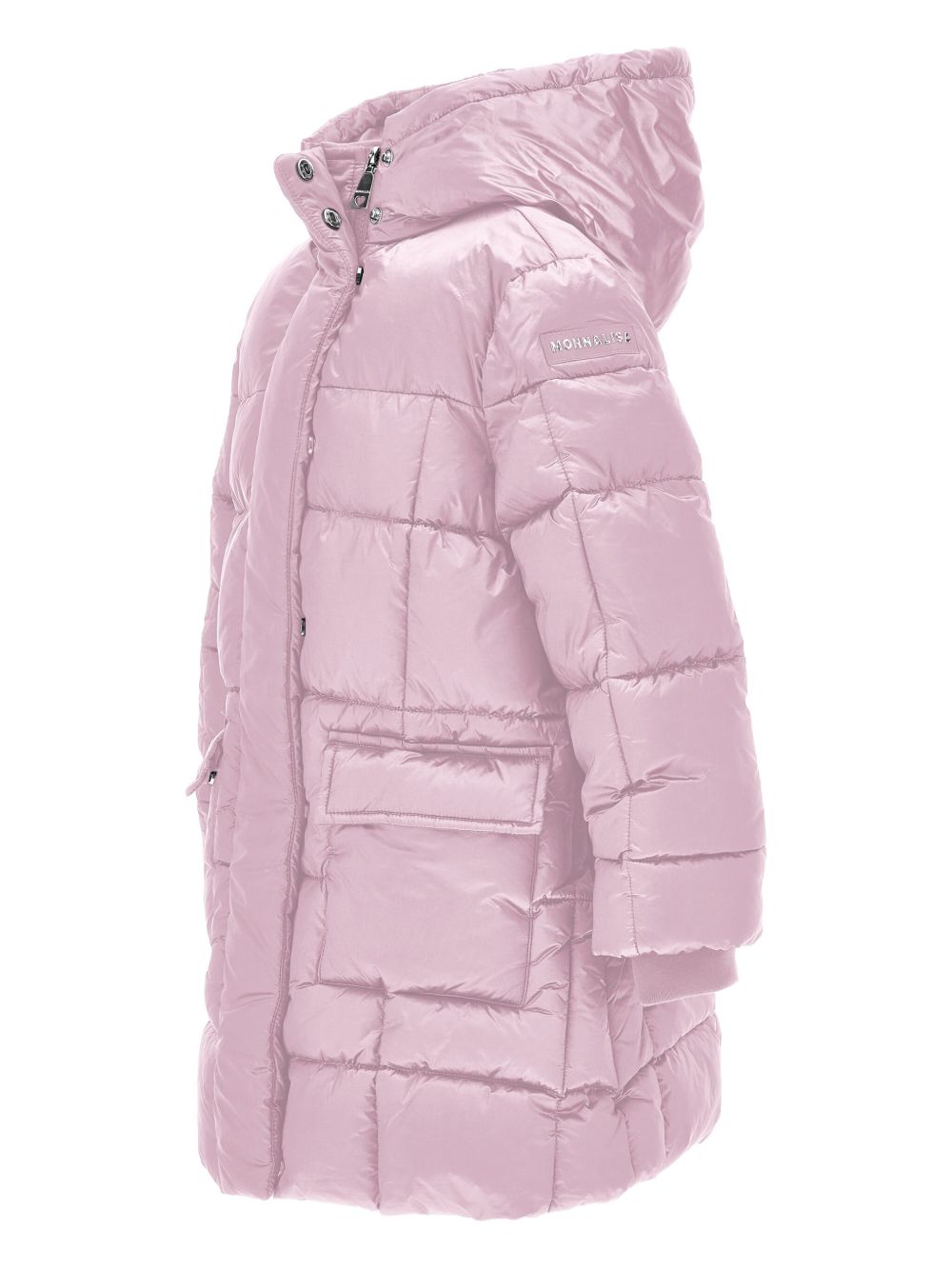 Piumino trapuntato per bambina Monnalisa rosa con cappuccio 17F105 6021 0094 MONNALISA KIDS 