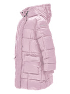 Piumino trapuntato per bambina Monnalisa rosa con cappuccio 17F105 6021 0094 MONNALISA KIDS 