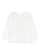 T-shirt per neonata Monnalisa bianca con stampa grafica 39F611 6005 0158 MONNALISA KIDS 