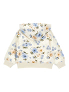 Felpa per neonata Monnalisa bianca con cappuccio 39F803 6018 0258 MONNALISA KIDS 