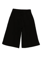 Pantaloncini per bambina Monnalisa nero con dettaglio placca con logo 49F401 6010 0050 MONNALISA KIDS 