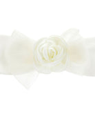 Fascia per neonata Monnalisa bianca con decorazione a fiori 73F007 6207 0001 MONNALISA KIDS 