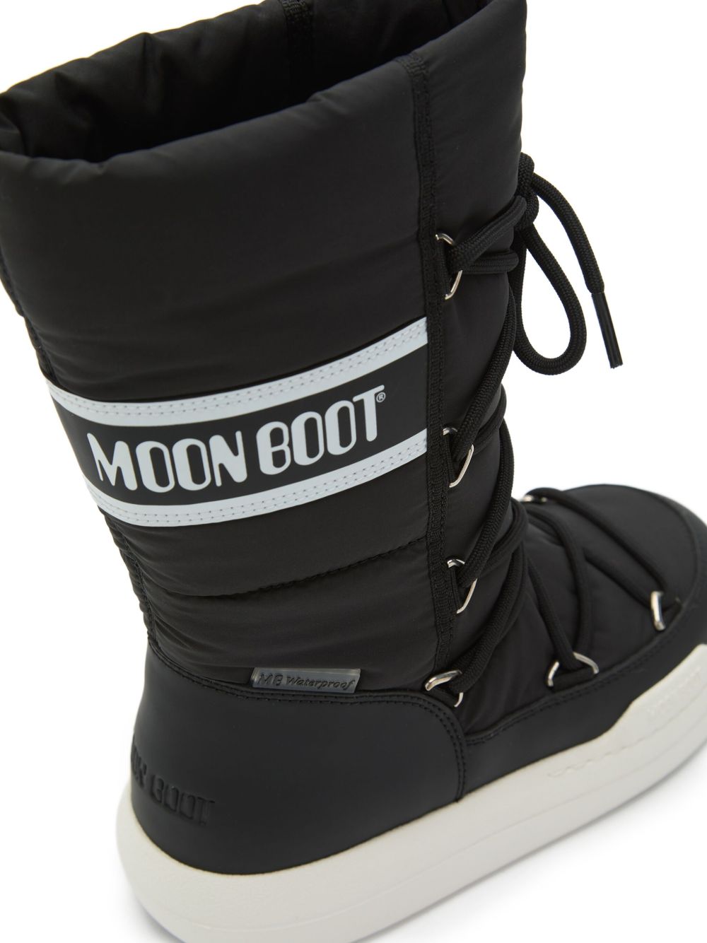 Stivali da neve per bambini Moon Boot Kids neri con chiusura con lacci 80D3440130 N001 MOON BOOT KIDS 