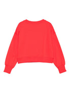 Felpa per bambina Moschino Kids rossa con stampa orso HDF06GLDA16 50109 MOSCHINO KIDS 