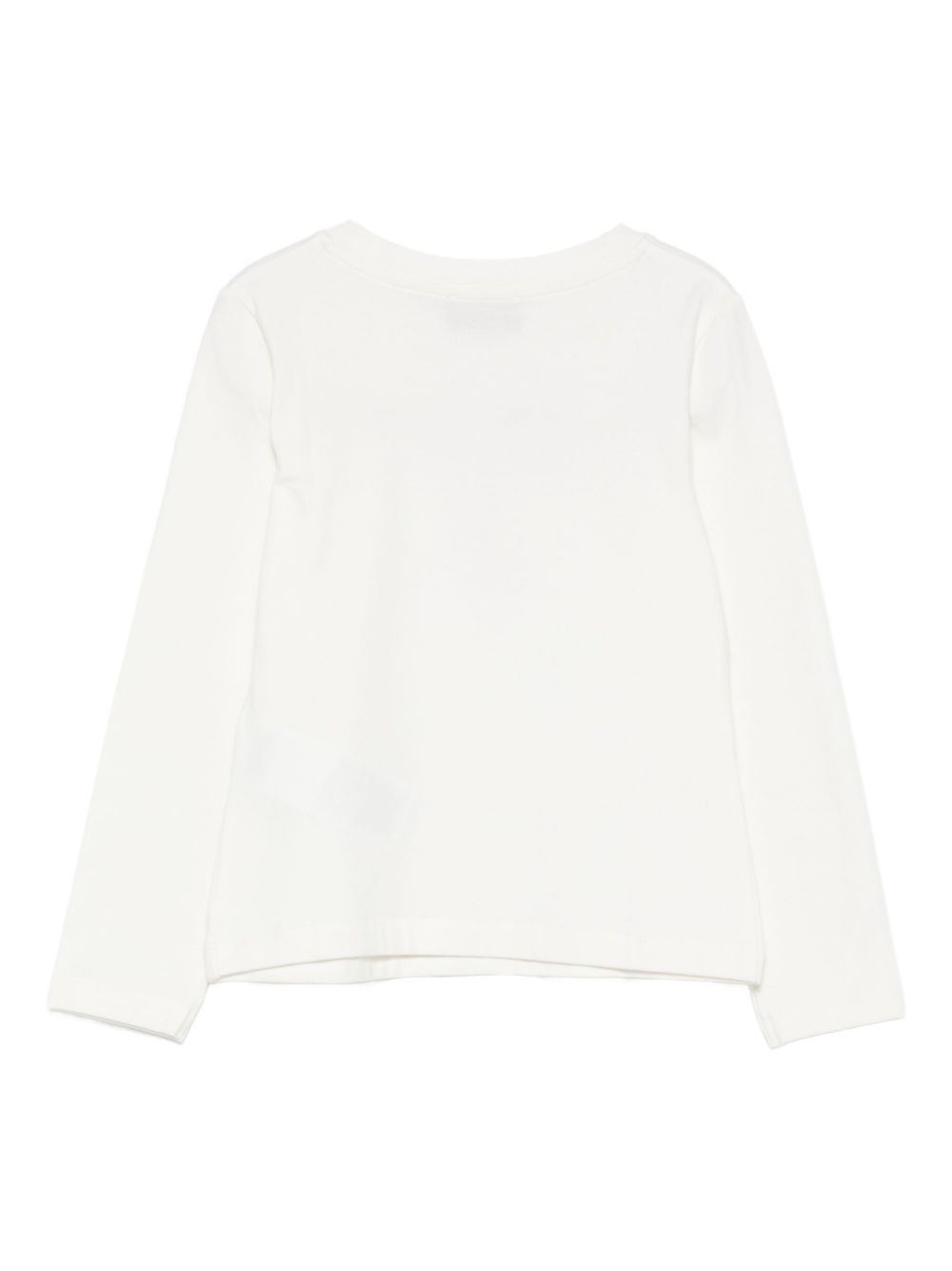 T-shirt per bambina Moschino Kids bianca con motivo Teddy Bear HDO010LBA11 10063 MOSCHINO KIDS 