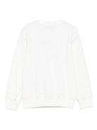 Felpa per bambini Moschino Kids bianca con stampa orsetto HQF08VLCA14 10063 MOSCHINO KIDS 