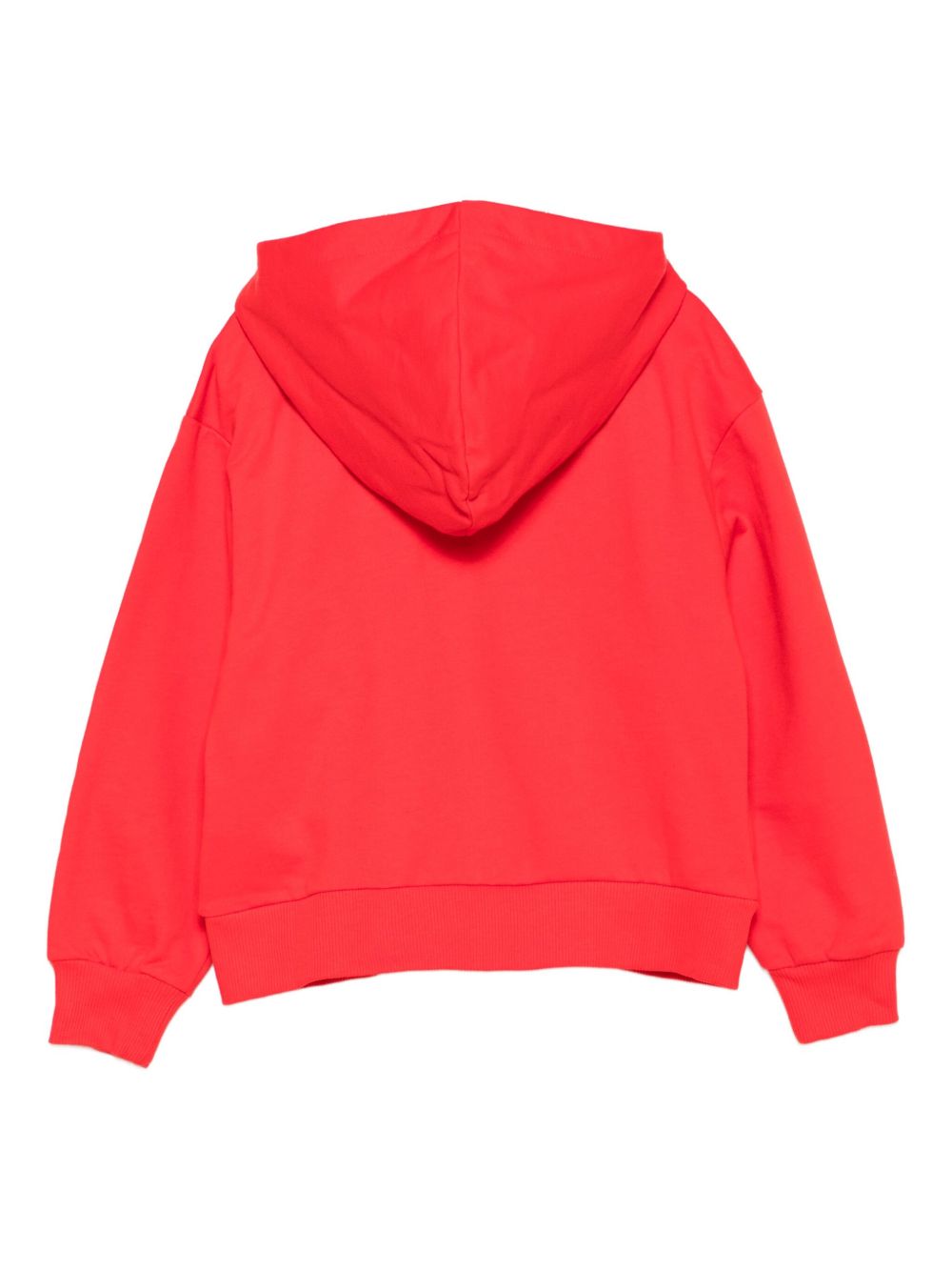 Felpa per bambini Moschino Kids rosso con chiusura con zip HUF09ELCA40 50109 MOSCHINO KIDS 
