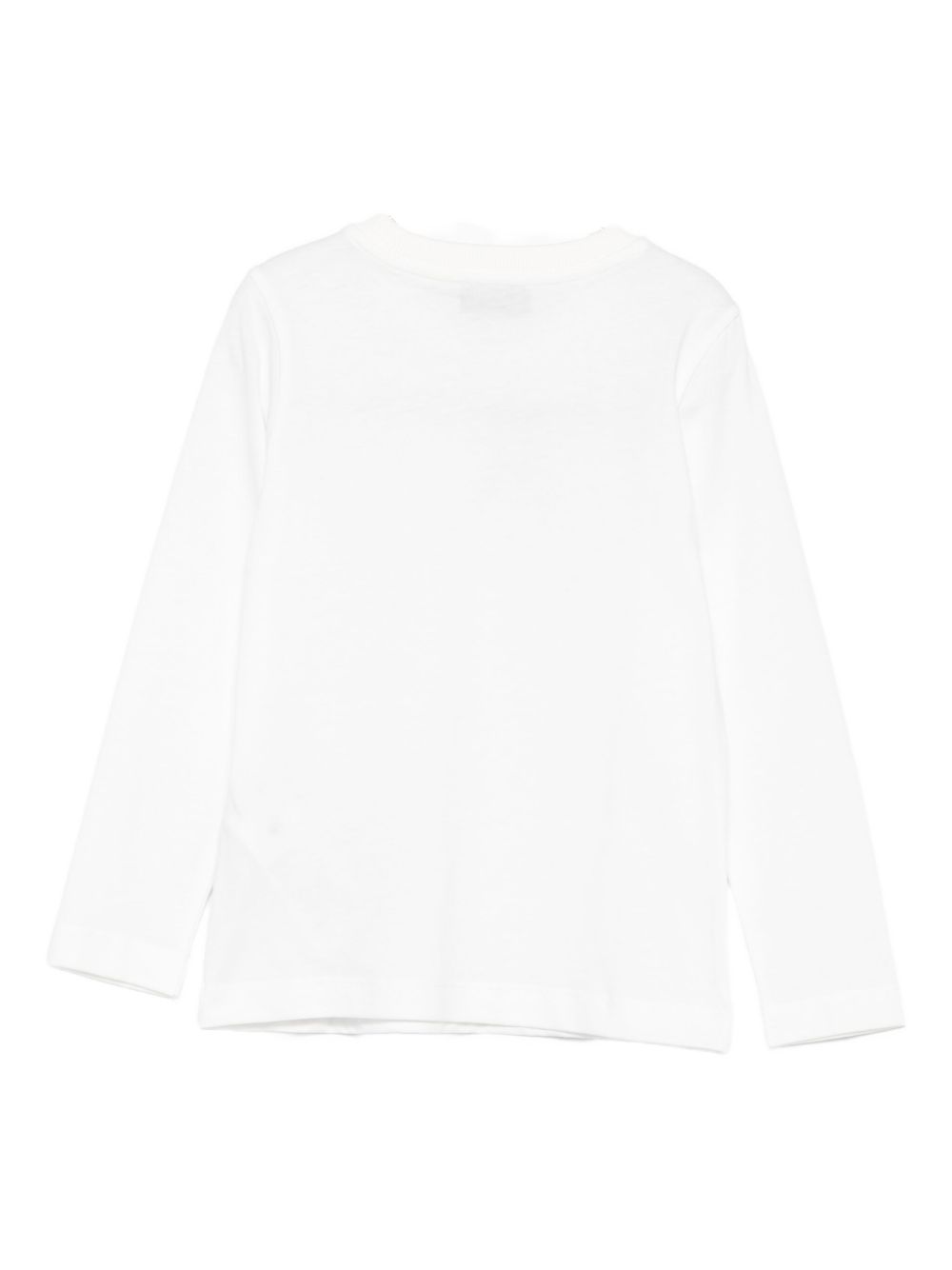 T-shirt per bambini Moschino Kids bianco con stampa grafica HUO00ZLAA01 10063 MOSCHINO KIDS 