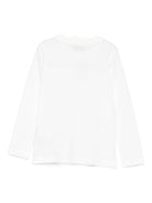 T-shirt per bambini Moschino Kids bianco con stampa grafica HUO00ZLAA01 10063 MOSCHINO KIDS 