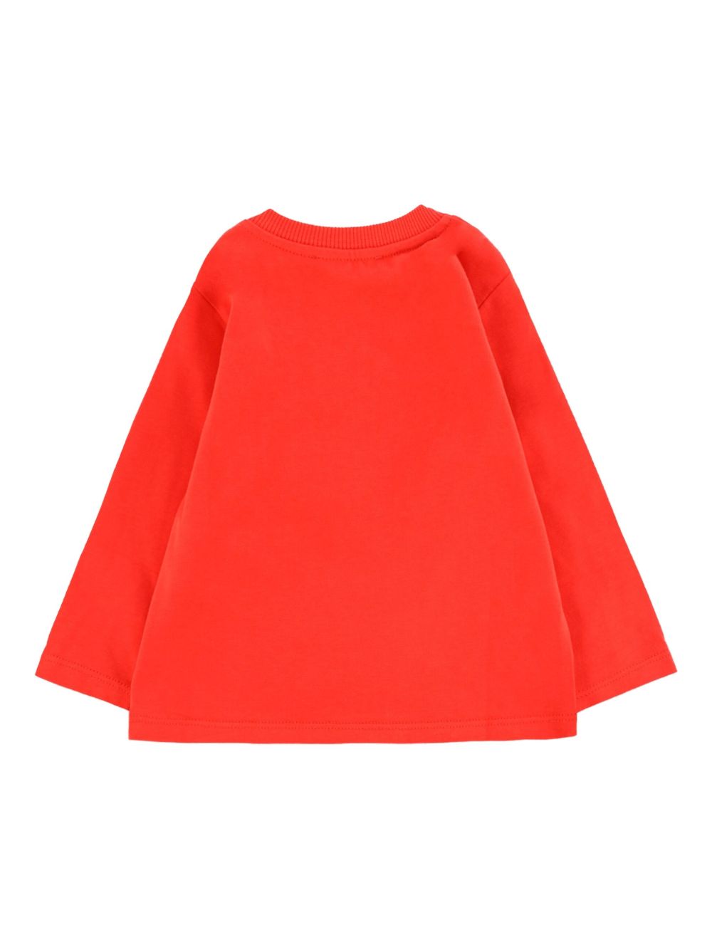 Felpa per neonati Moschino Kids rosso con stampa a matita M7O00RLAA01 50109 MOSCHINO KIDS 