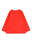 Felpa per neonati Moschino Kids rosso con stampa a matita M7O00RLAA01 50109 MOSCHINO KIDS 