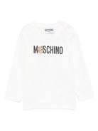 T-shirt per neonati Moschino Kids bianca con stampa Teddy M8O00RLAA36 10063 MOSCHINO KIDS 