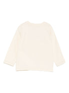T-shirt per neonati Moschino Kids beige con stampa logo M8O00RLAA36 20404 MOSCHINO KIDS 