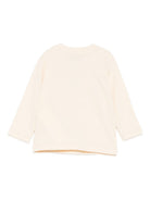 T-shirt per neonati Moschino Kids beige con motivo Teddy Bear ricamato M9O00RLAA10 20404 MOSCHINO KIDS 