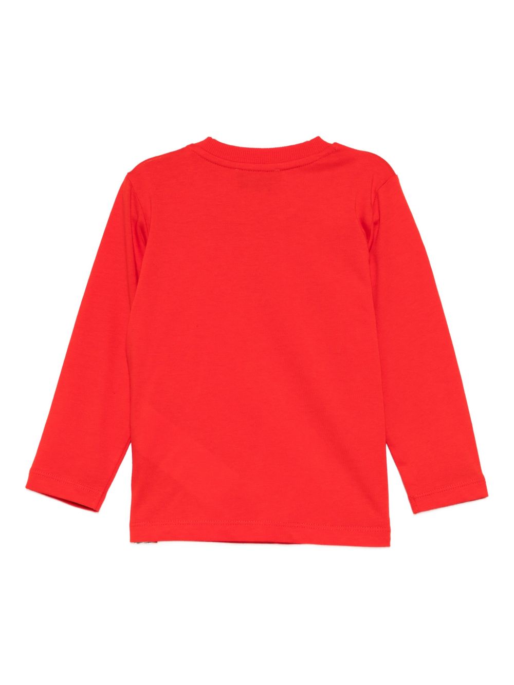 T-shirt per neonati Moschino Kids rossa con logo Teddy Bear sul davanti M9O00RLAA10 50109 MOSCHINO KIDS 