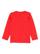 T-shirt per neonati Moschino Kids rossa con logo Teddy Bear sul davanti M9O00RLAA10 50109 MOSCHINO KIDS 