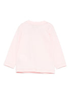 T-shirt per neonata Moschino Kids rosa con orsetto ricamato M9O00RLAA10 50209 MOSCHINO KIDS 