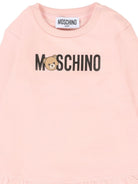 Abito per neonata Moschino Kids rosa con logo Teddy Bear MAV0BKLCA63 50209 MOSCHINO KIDS 