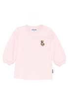 Abito per neonata Moschino Kids rosa con maniche a sbuffo MAV0BNLCA40 50209 MOSCHINO KIDS 