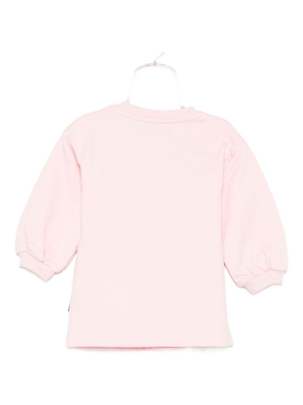 Abito per neonata Moschino Kids rosa con maniche a sbuffo MAV0BNLCA40 50209 MOSCHINO KIDS 
