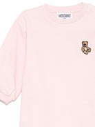 Abito per neonata Moschino Kids rosa con maniche a sbuffo MAV0BNLCA40 50209 MOSCHINO KIDS 