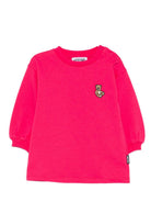 Abito per neonata Moschino Kids fucsia con maniche a sbuffo MAV0BNLCA40 50541 MOSCHINO KIDS 