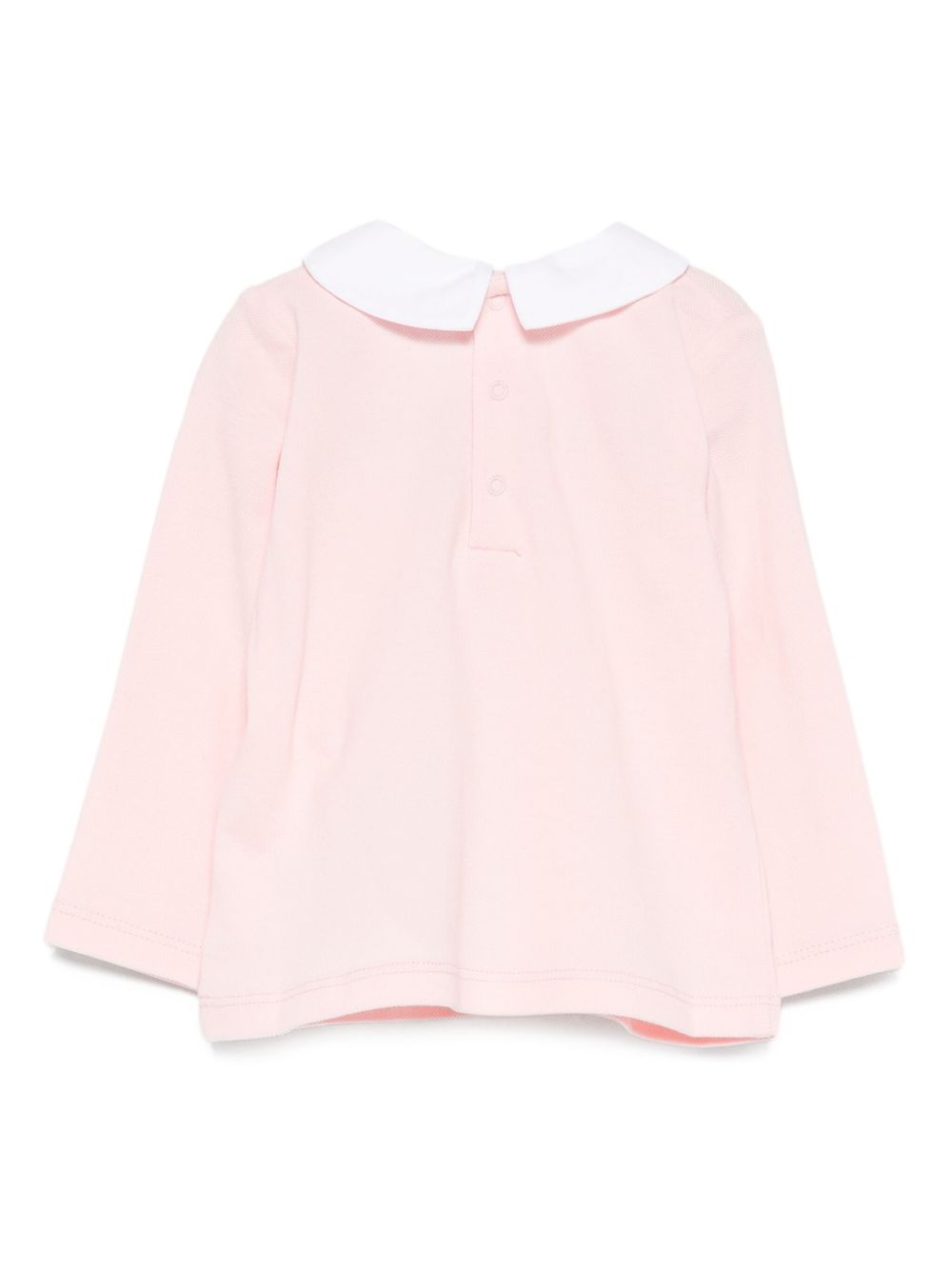 T-shirt per neonata Moschino Kids rosa con ricamo orsetto MDO00TLFA01 50209 MOSCHINO KIDS 