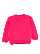 Felpa per neonata Moschino Kids fucsia con stampa Teddy Bear MNF060LCA40 50541 MOSCHINO KIDS 