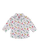 Camicia per neonato Moschino Kids bianco con stampa grafica MUC01HLMB31 84853 MOSCHINO KIDS 