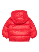 Piumino per neonati Moschino Kids rosso con stampa con logo MUS032L3A32 50109 MOSCHINO KIDS 