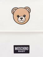 Borsa fasciatoio per neonati Moschino Kids bianca con stampa Teddy Bear MXX03DLCA40 10063 MOSCHINO KIDS 