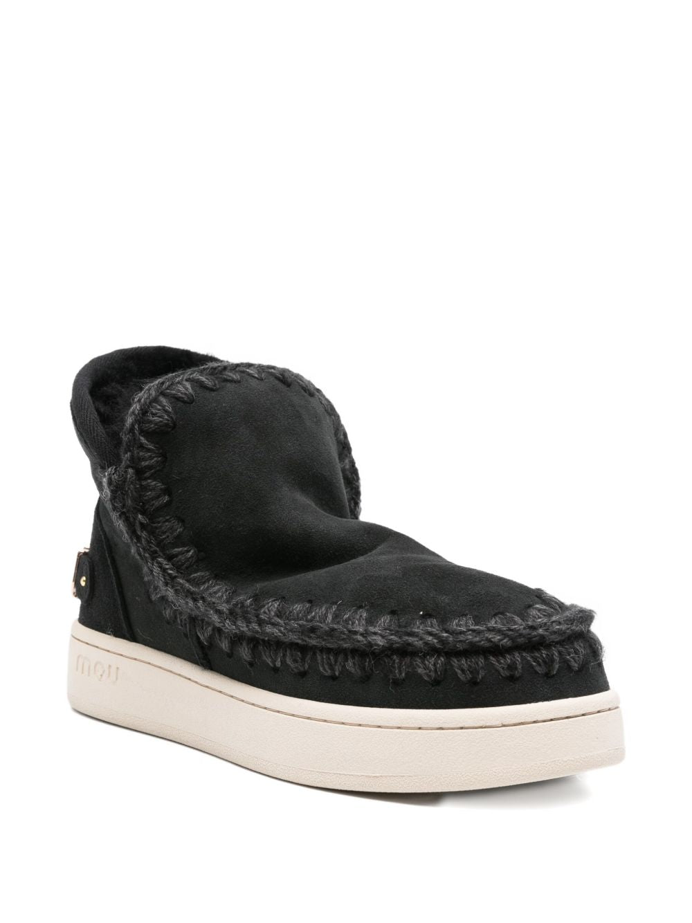 Stivali per bambina Mou Kids neri con dettaglio del logo FW741001A BKBK MOU KIDS 