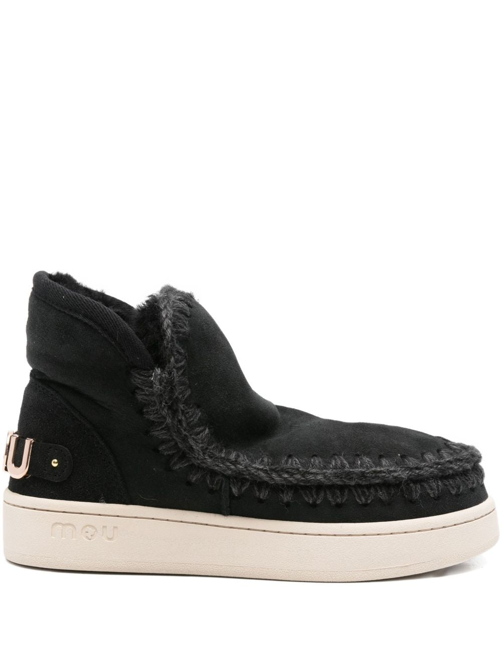 Stivali per bambina Mou Kids neri con dettaglio del logo FW741001A BKBK MOU KIDS 