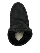 Stivali per bambina Mou Kids neri con dettaglio del logo FW741001A BKBK MOU KIDS 