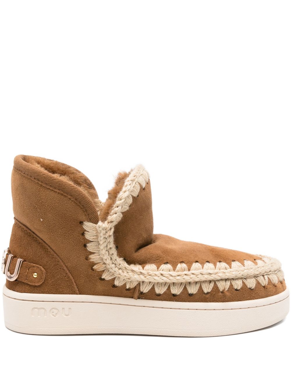 Stivali per bambina Mou Kids marroni con dettagli intrecciati FW741001A COG MOU KIDS 